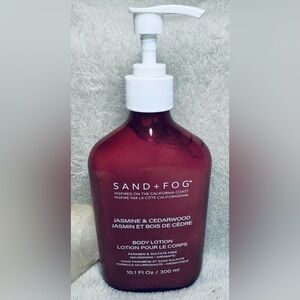 Sand+Fog Jasmine & Cedarwood Body Lotion NWOT 300ML